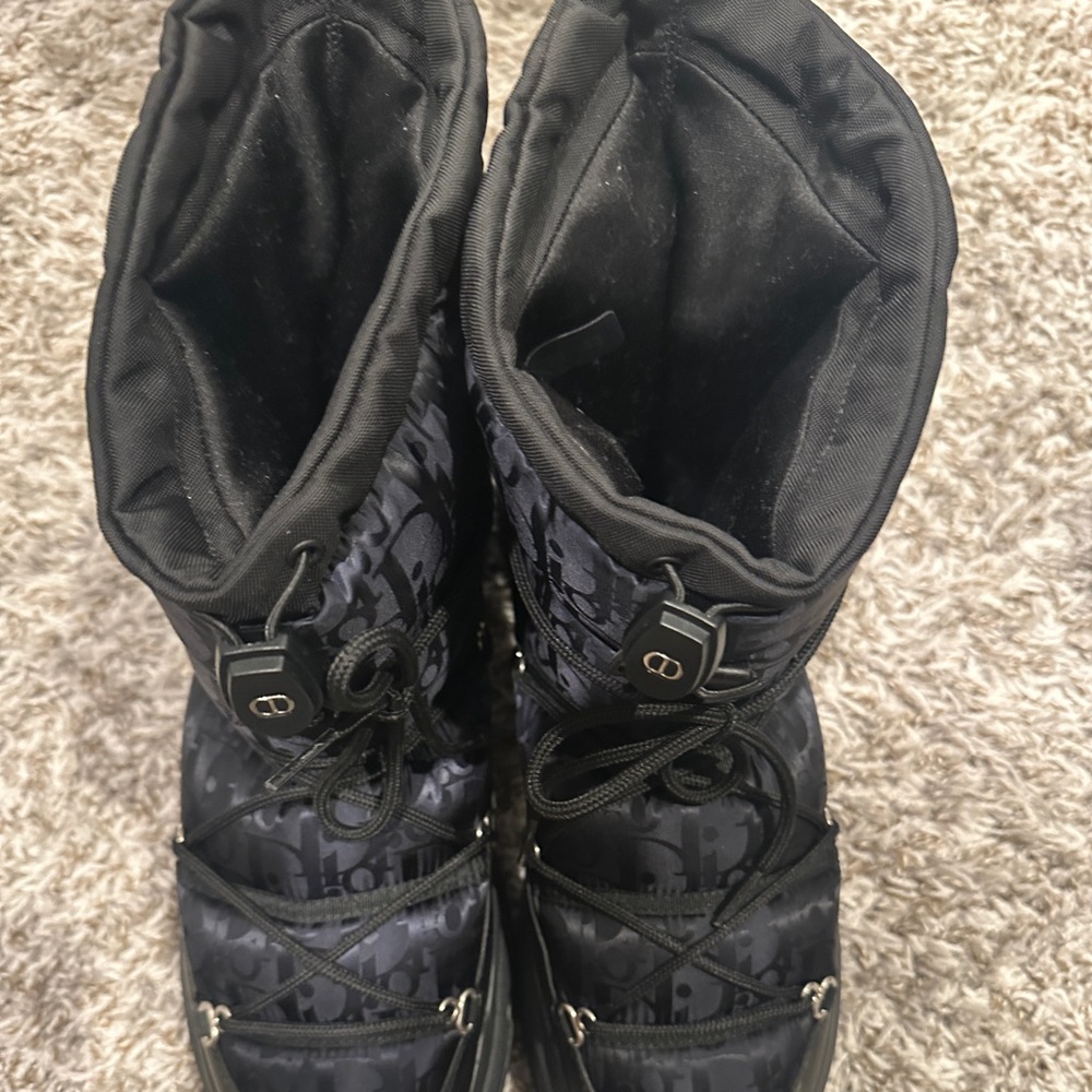 Dior Homme Oblique Jacquard Nylon Boots